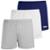 Kit c/3 Cuecas Vierge Samba-Canção 100% Malha em Algodão - 0297/0298 - Azul Claro+Branco