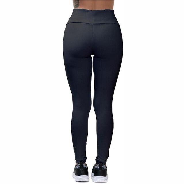 Kit Calça Legging Feminina Camisa Regata Cós Alto Proteção UV50