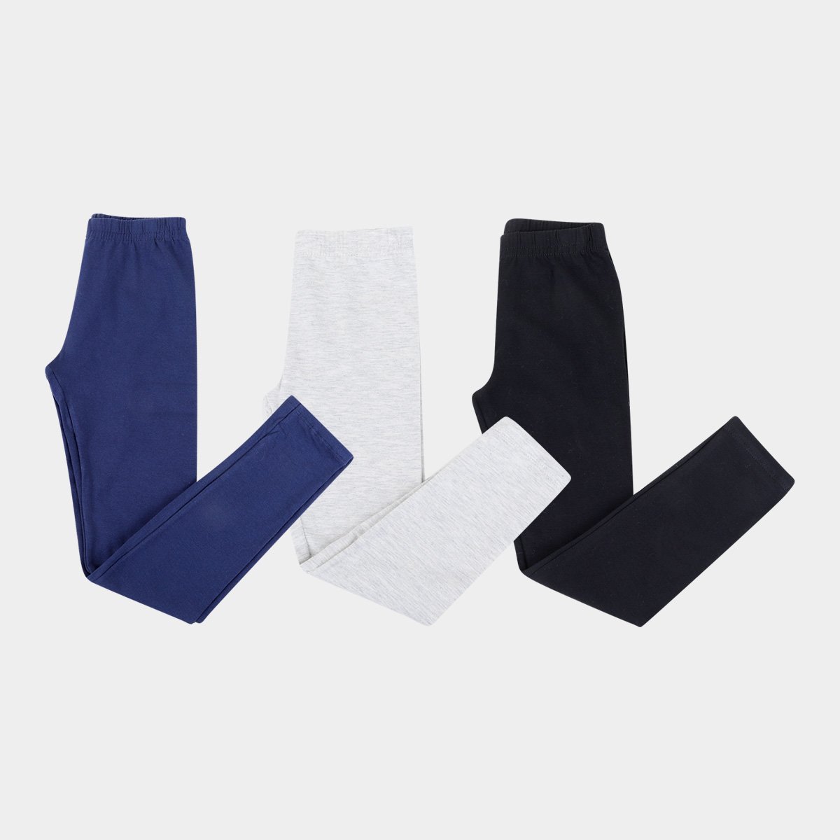 Kit Calça Legging Infantil Brandili Menina 3 Peças - Preto+Cinza é ruim? Kit Calça Legging Infantil Brandili Menina 3 Peças - Preto+Cinza é boa?