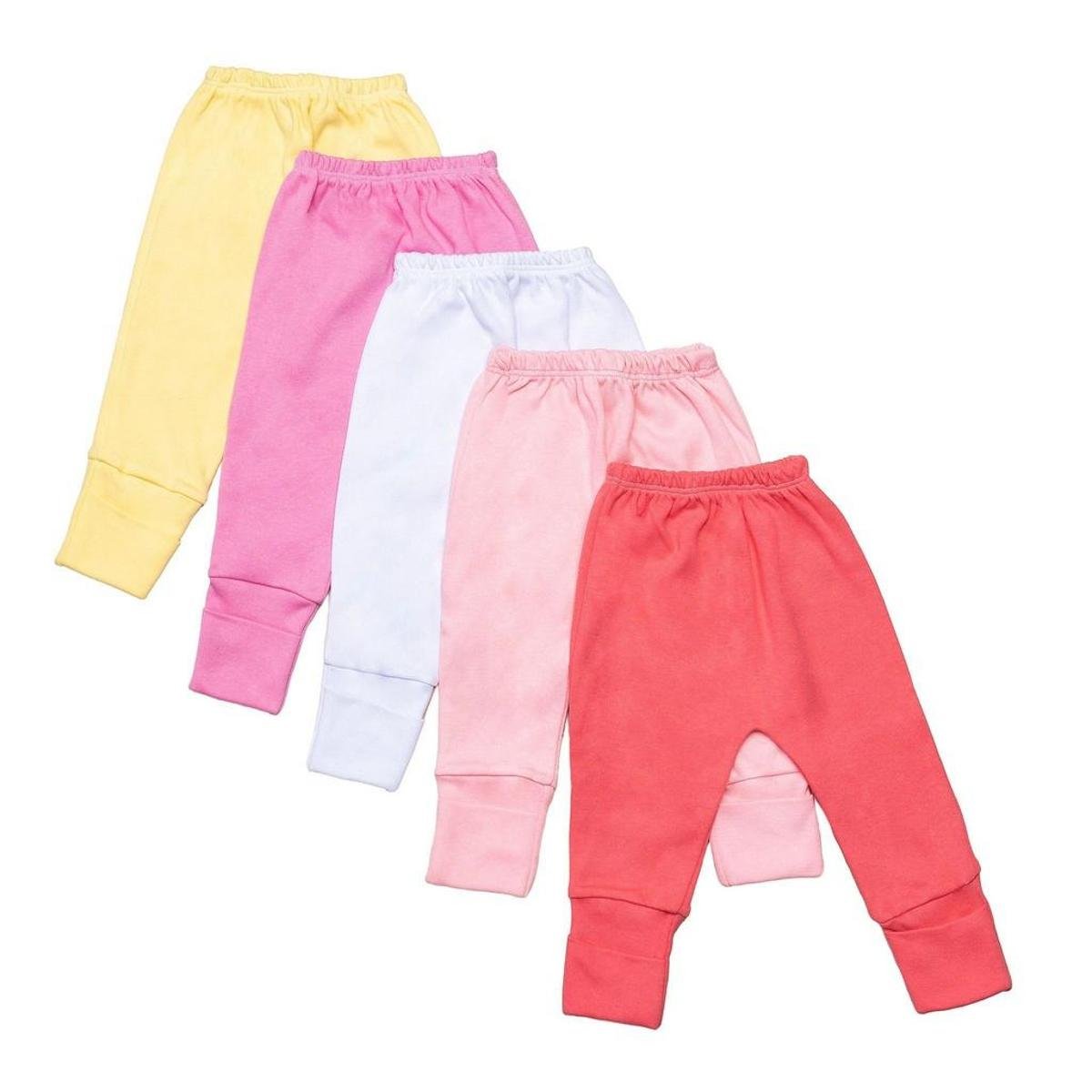 Kit Calça Mijão Bebê DCP Kids Liso Algodão 5 Peças Feminino Menor preço em Kit Calça Mijão Bebê DCP Kids Liso Algodão 5 Peças Feminino