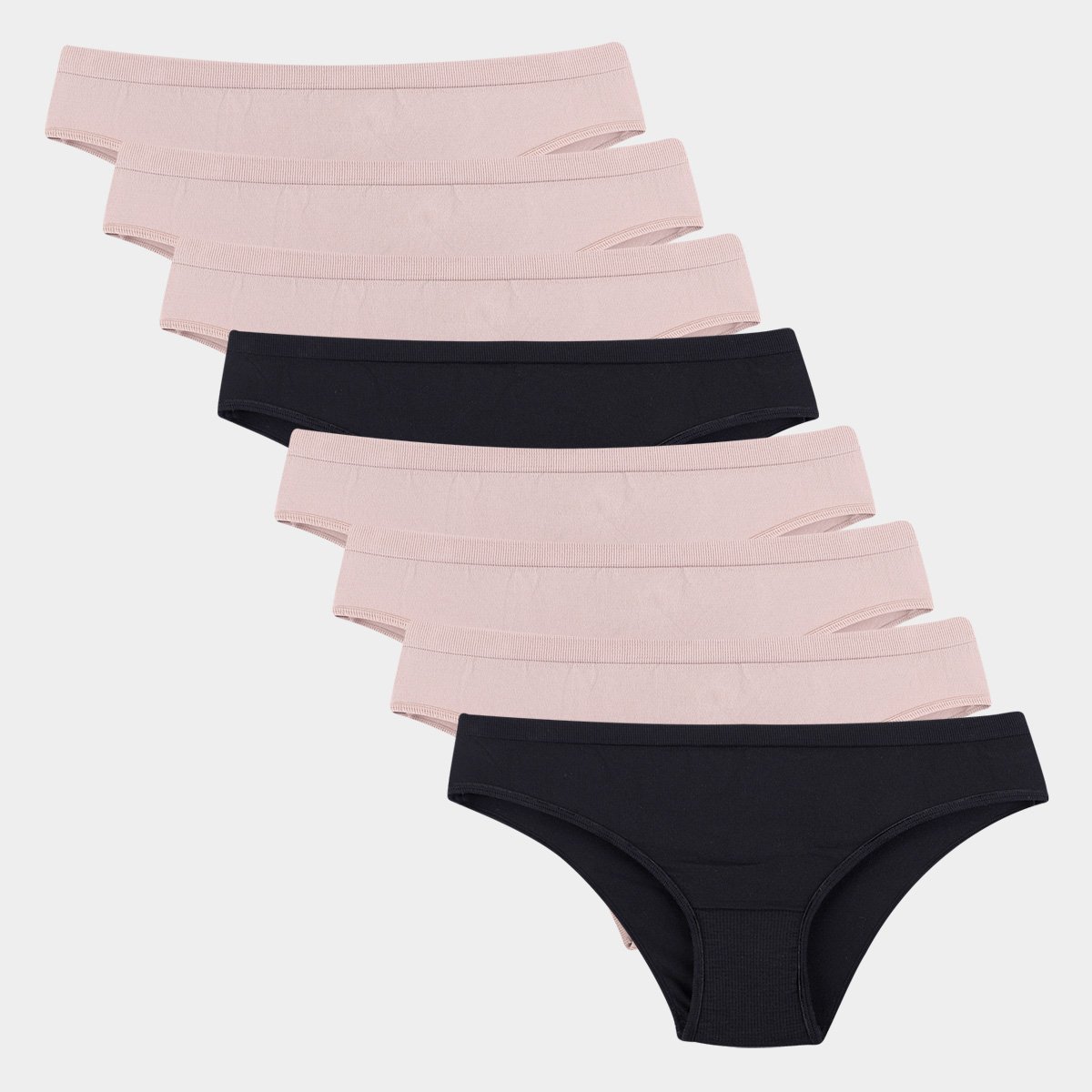 Kit Calcinha Biquini C/ 12 Peças - Preto+Nude Menor preço em Kit Calcinha Biquini C/ 12 Peças - Preto+Nude