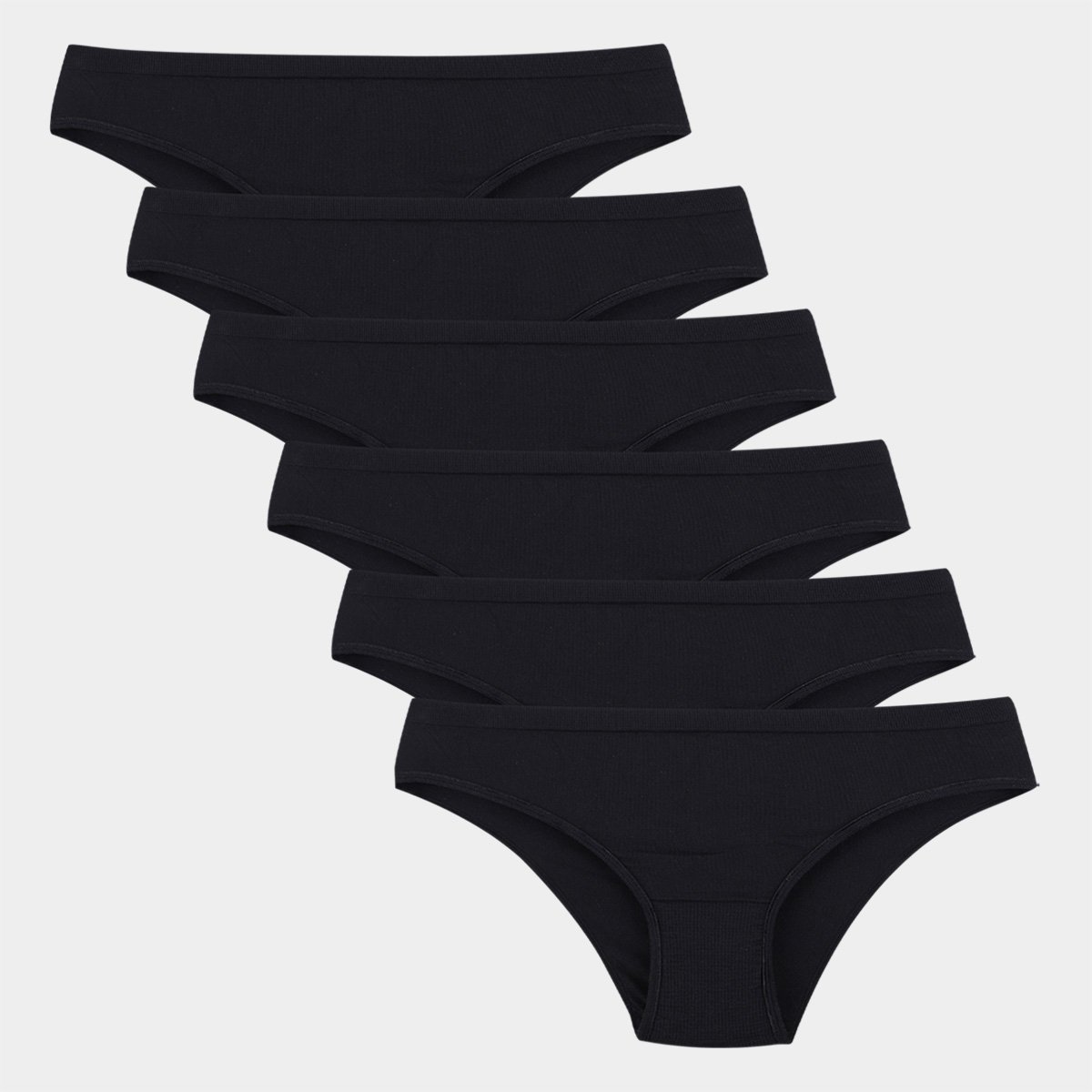 Kit Calcinha Biquíni Trifil C/ 6 Peças - Preto Menor preço em Kit Calcinha Biquíni Trifil C/ 6 Peças - Preto