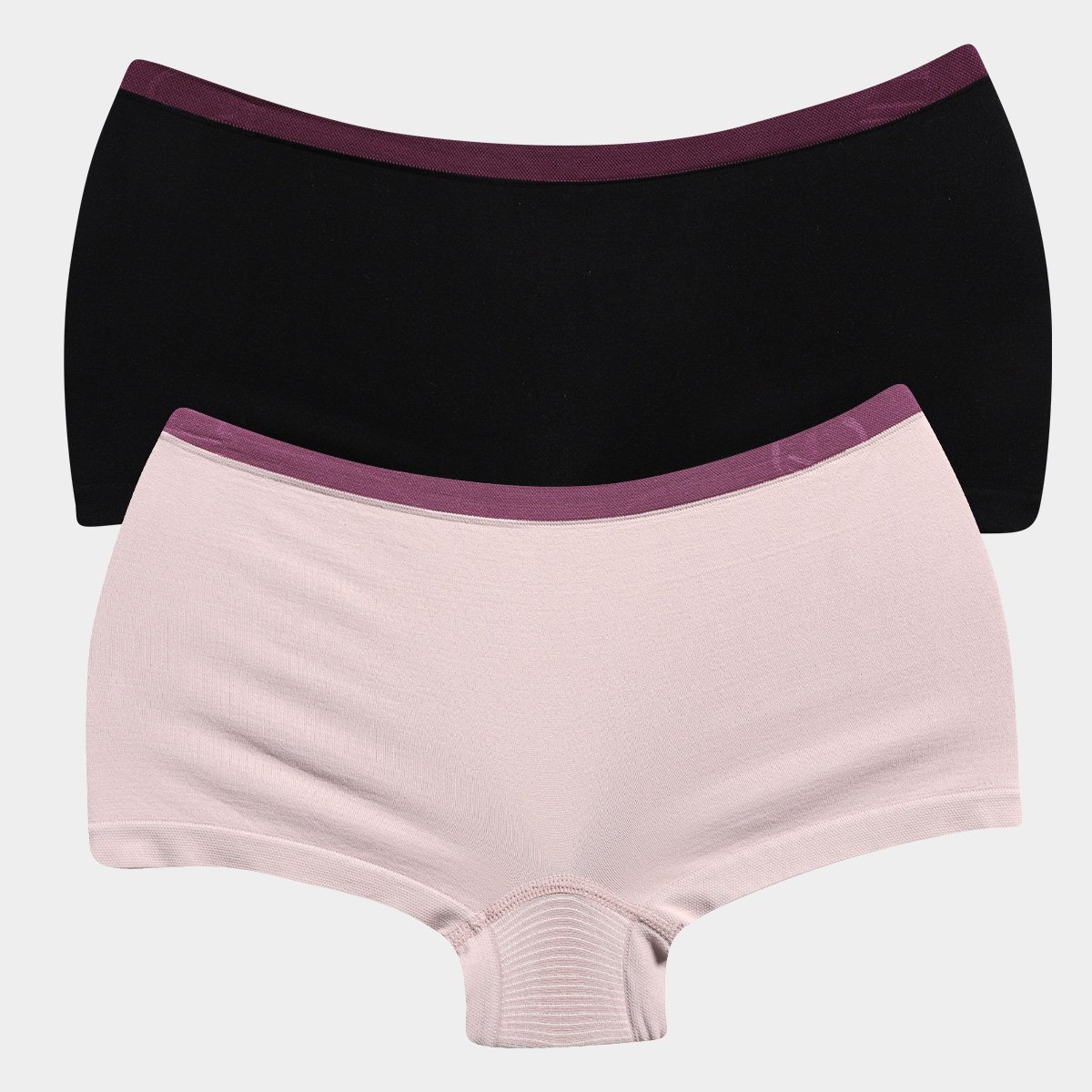 Kit Calcinha Boxer DelRio Sem Costura Feminina 2 Peças - Nude Menor preço em Kit Calcinha Boxer DelRio Sem Costura Feminina 2 Peças - Nude