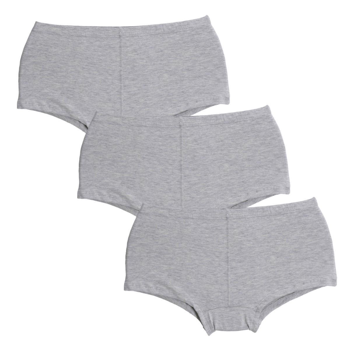 Kit Calcinha Compra De Lingerie Algodão 3 Peças - Cinza Menor preço em Kit Calcinha Compra De Lingerie Algodão 3 Peças - Cinza