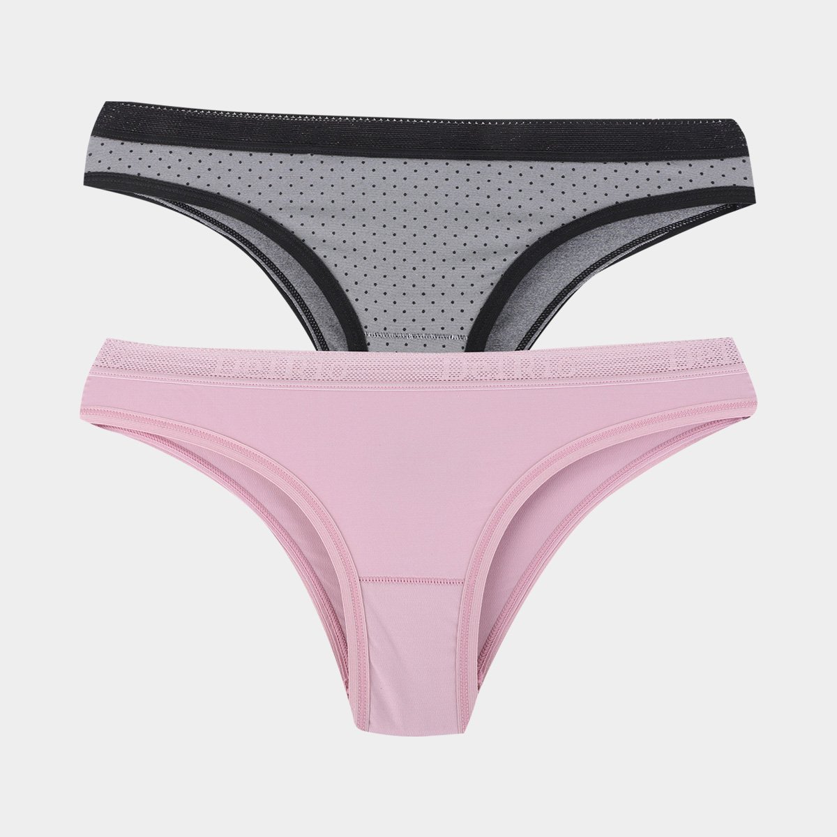 Kit Calcinha Del Rio Eco Sensitive Telinha 2 Peças - Preto+Rosa Menor preço em Kit Calcinha Del Rio Eco Sensitive Telinha 2 Peças - Preto+Rosa