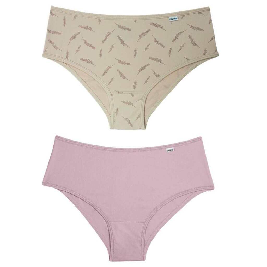 Kit Calcinha Del Rio Feminina Microfibra 2 Peças Cós Largo