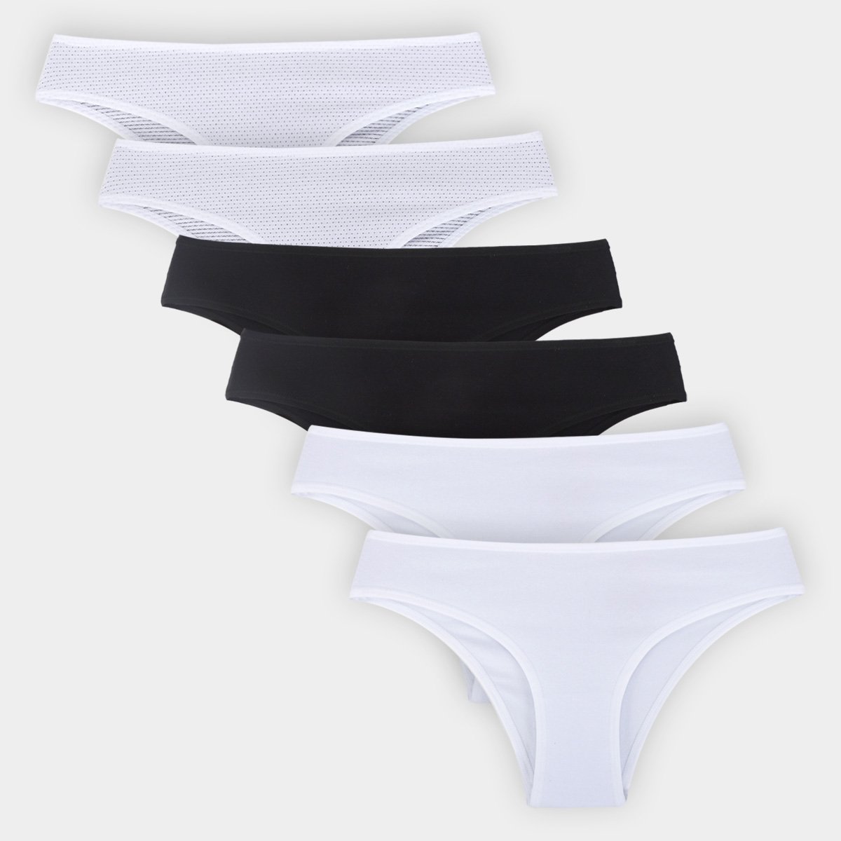 Kit Calcinha Delcotton Tanga Básica 6 Peças Menor preço em Kit Calcinha Delcotton Tanga Básica 6 Peças