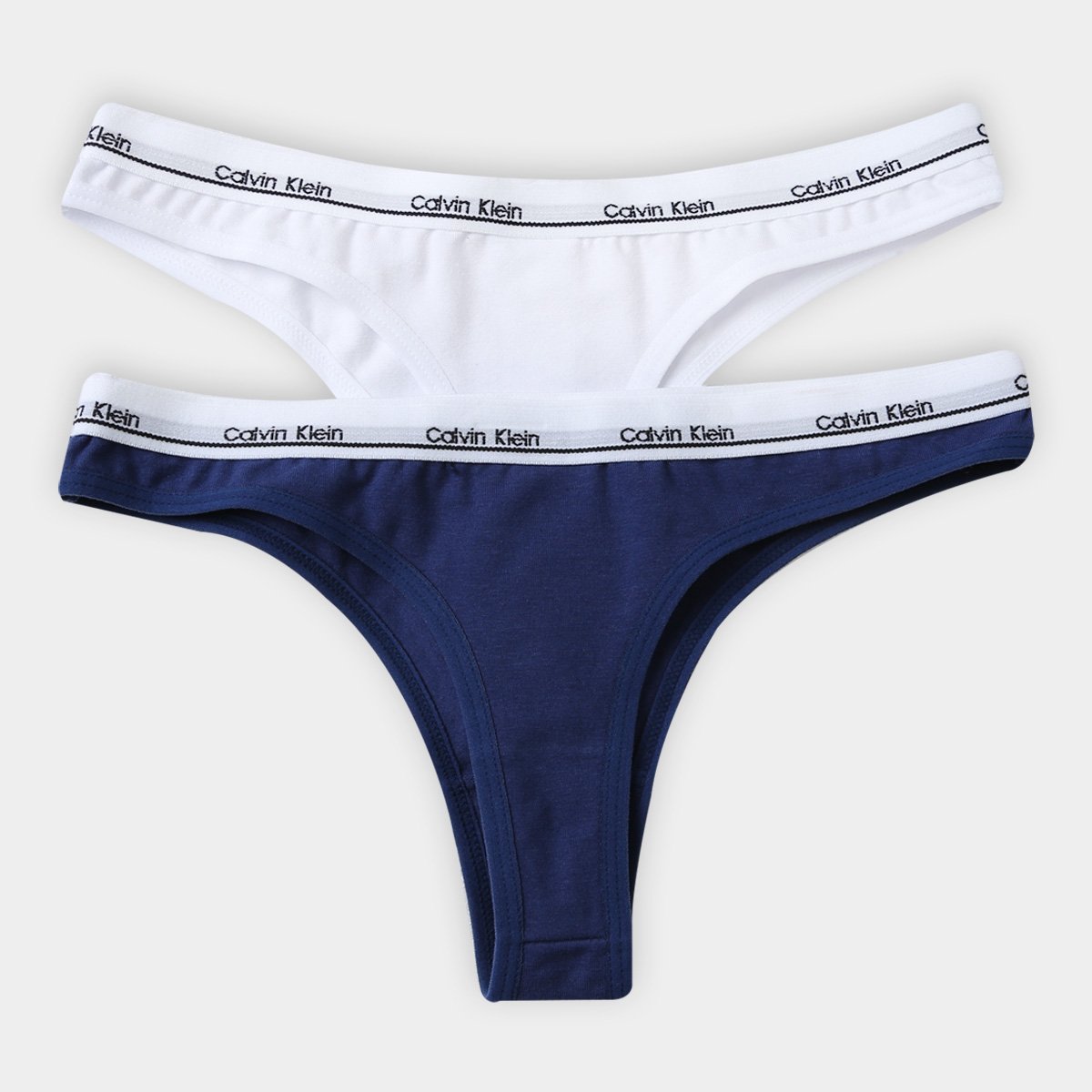 Kit Calcinha Fio Dental Calvin Klein 2 Peças - Branco+Azul é ruim? Kit Calcinha Fio Dental Calvin Klein 2 Peças - Branco+Azul é boa?