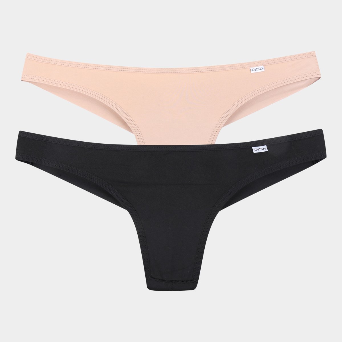 Kit Calcinha Fio Dental DelRio 2 Peças - Preto+Bege é ruim? Kit Calcinha Fio Dental DelRio 2 Peças - Preto+Bege é boa?