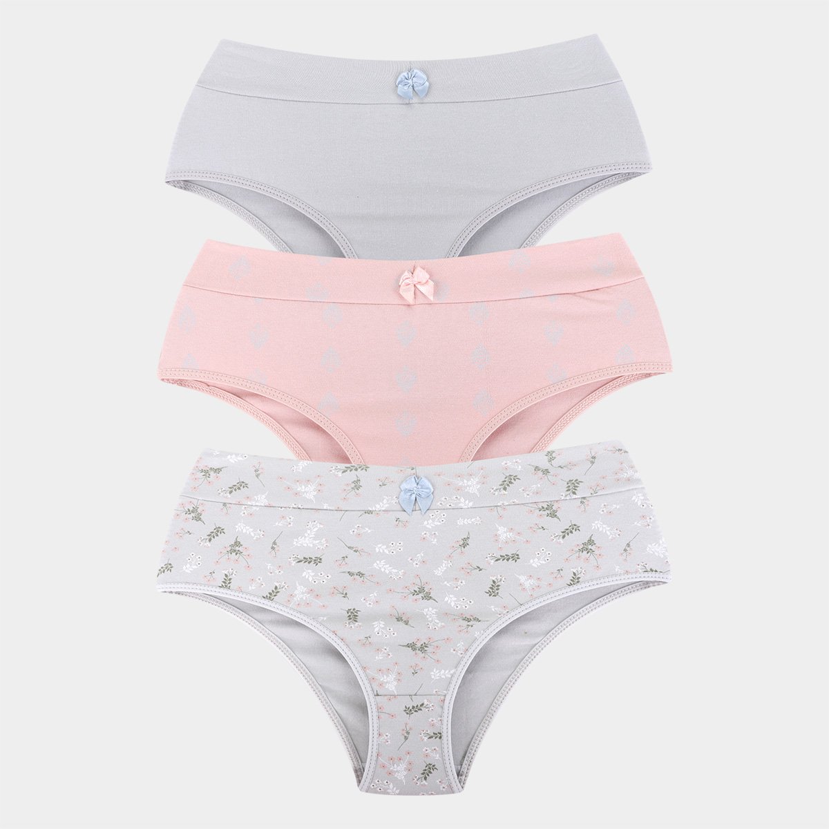 Kit Calcinha Hering Tanga Estampada 3 Peças - Lilás Menor preço em Kit Calcinha Hering Tanga Estampada 3 Peças - Lilás