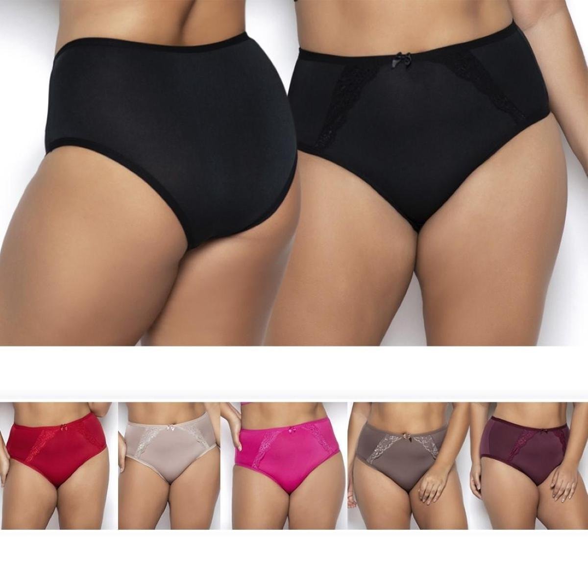 Kit Calcinha Jam Lingerie Plus Size Gatria Calçola Detalhe Renda 5 Peças Feminina - Colorido Menor preço em Kit Calcinha Jam Lingerie Plus Size Gatria Calçola Detalhe Renda 5 Peças Feminina - Colorido
