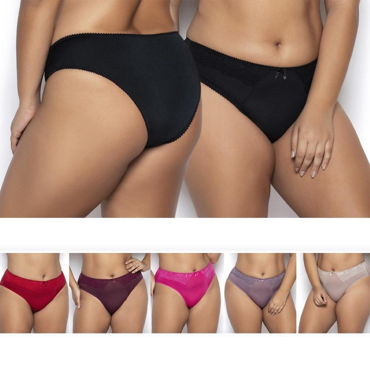 Kit Calcinha Jam Lingerie Plus Size Gatria Calçola Detalhe Renda Rebatida  Reforçada 5 Peças Feminina - Colorido | Zattini