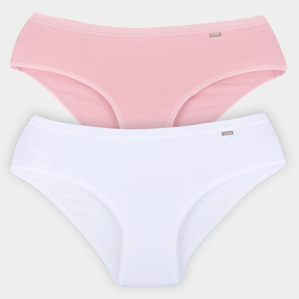 Kit Calcinha Lupo Básica Cotton Feminina 2 Peças - Branco+Rosa Menor preço em Kit Calcinha Lupo Básica Cotton Feminina 2 Peças - Branco+Rosa