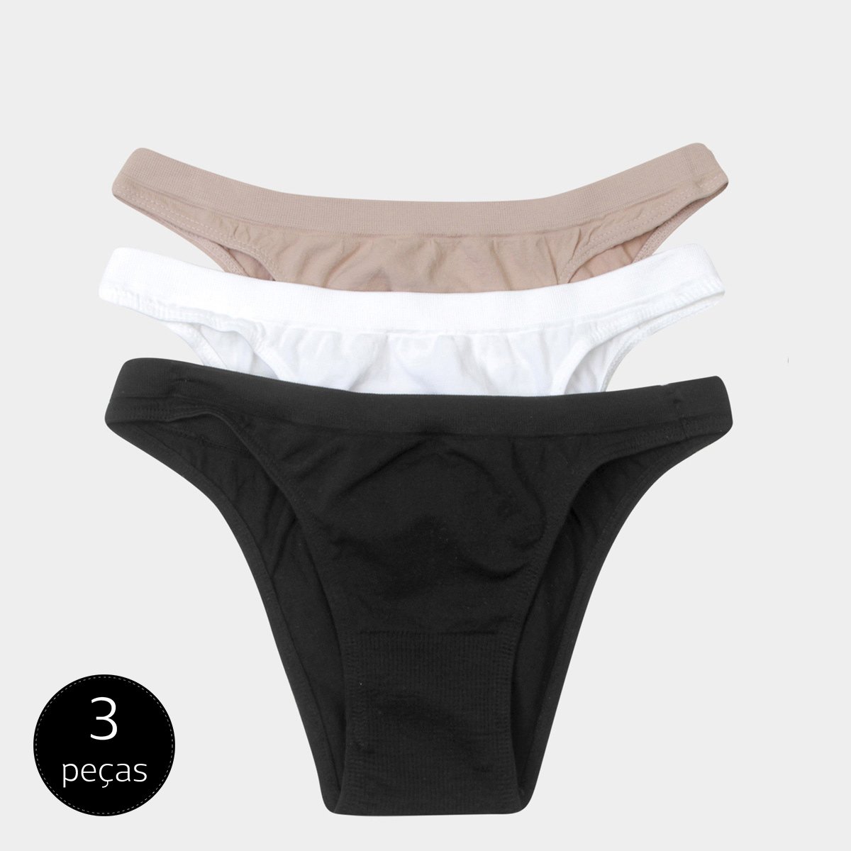Kit Calcinha Tanga Trifil Básica c/ 3 Peças - Preto+Branco é ruim? Kit Calcinha Tanga Trifil Básica c/ 3 Peças - Preto+Branco é boa?