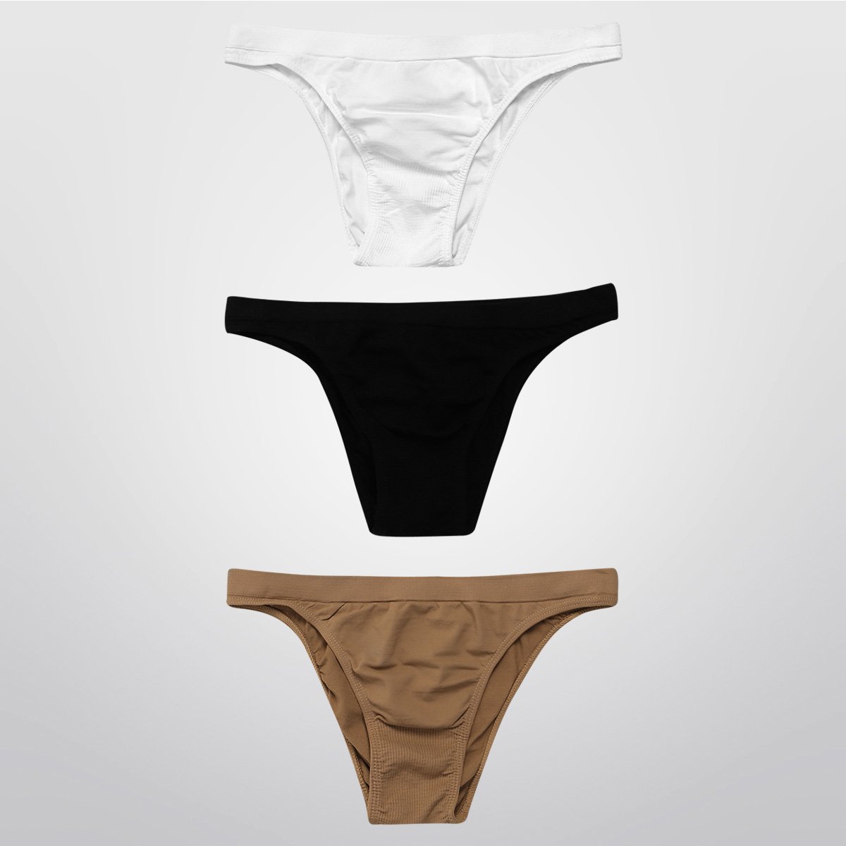 Kit Calcinha Tanga Trifil Básica c/ 3 Peças - Branco+Preto é boa?