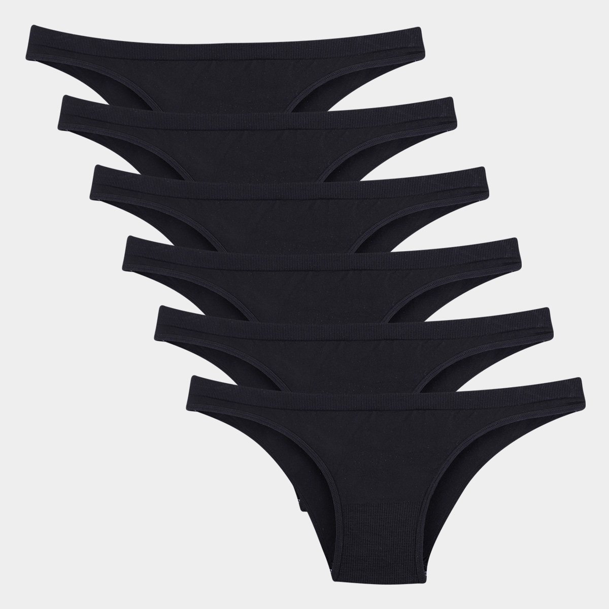 Kit Calcinha Tanga Trifil C/ 6 Peças - Preto Menor preço em Kit Calcinha Tanga Trifil C/ 6 Peças - Preto