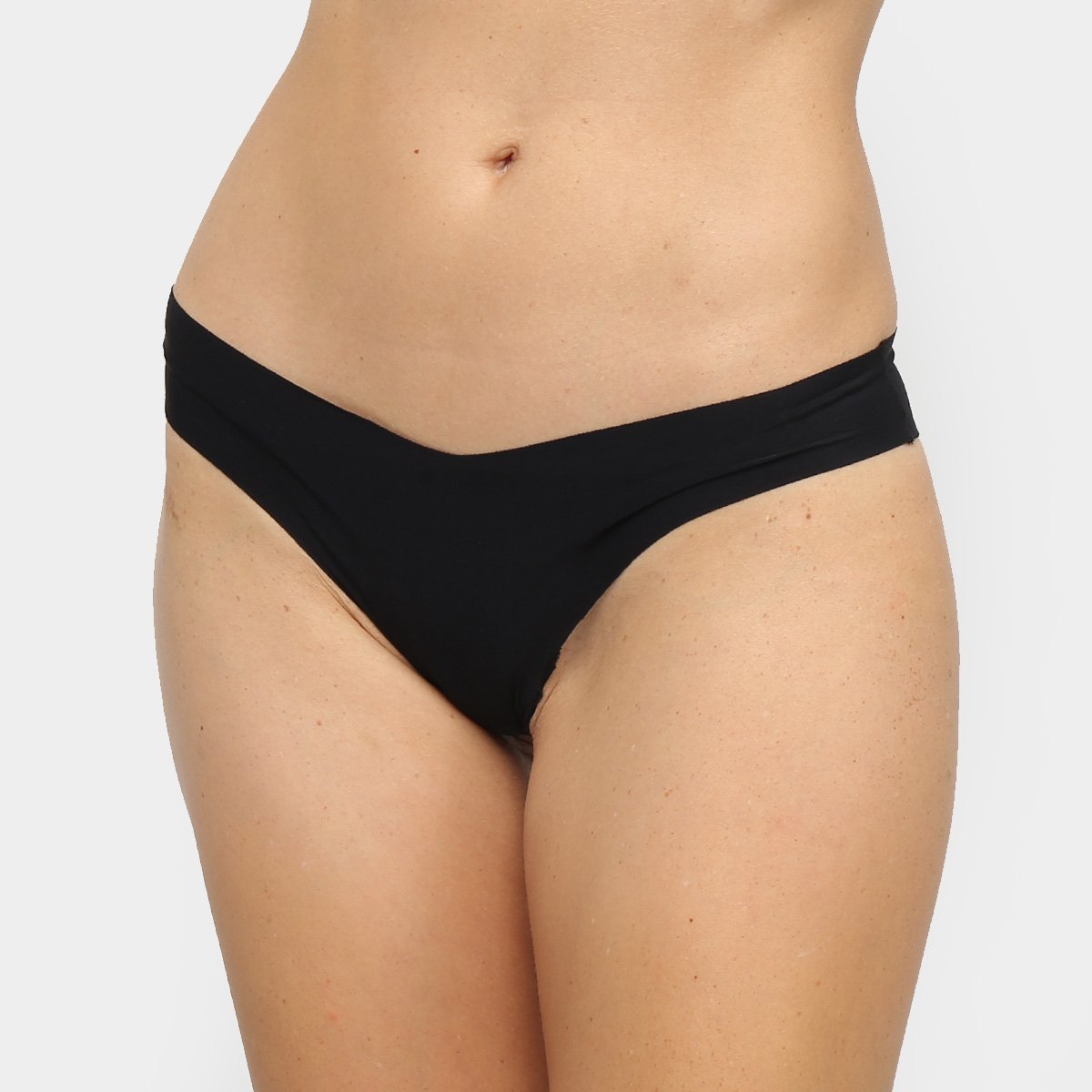 Kit Calcinha Tanga Trifil Sem Costura 2 Peças - Preto Menor preço em Kit Calcinha Tanga Trifil Sem Costura 2 Peças - Preto