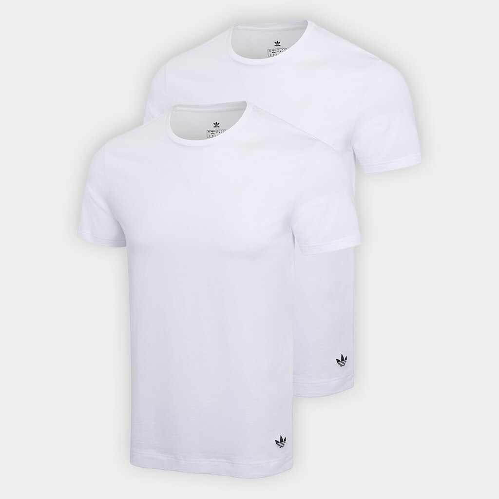 Kit Camiseta Adidas Originals Crew Neck Masculina