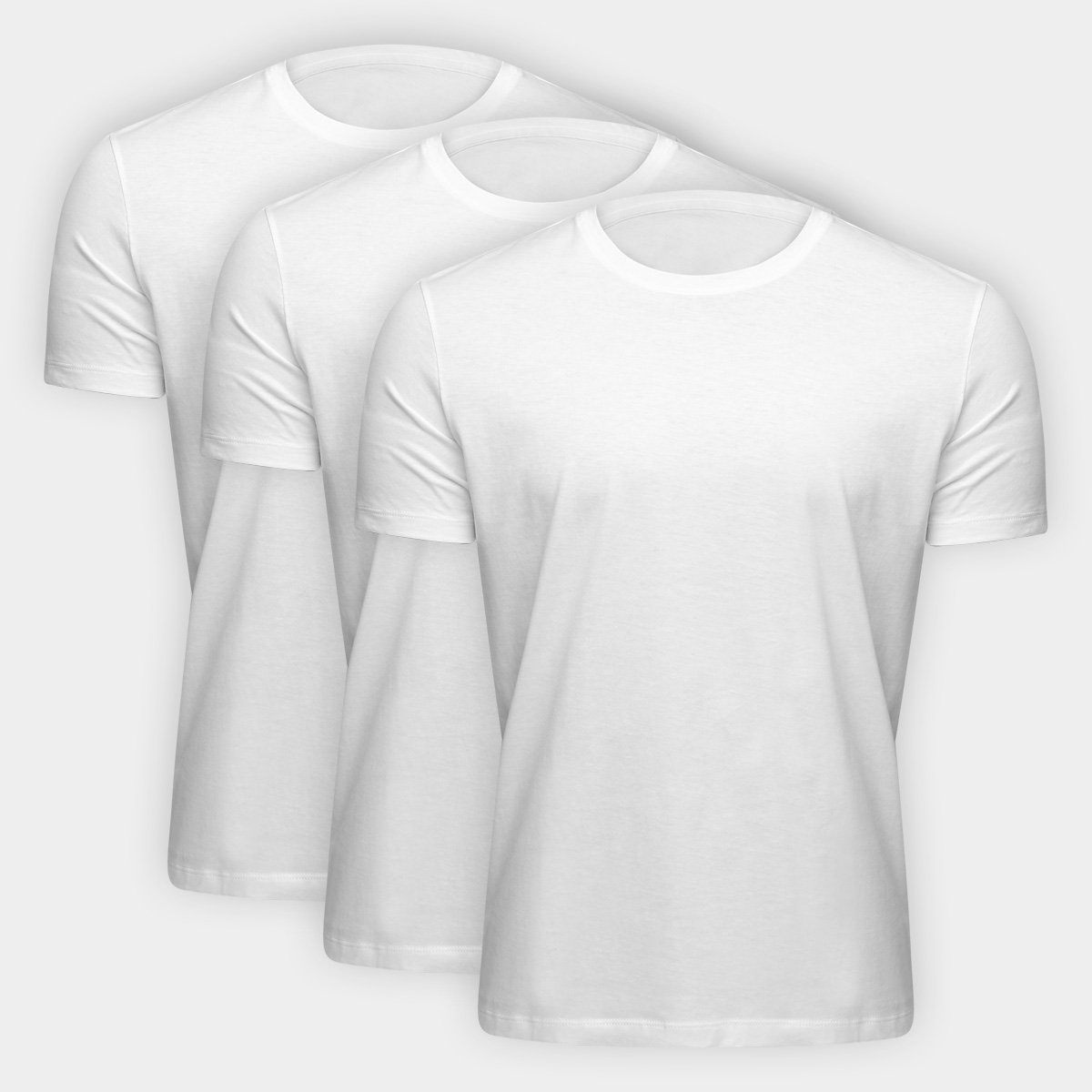 Kit Camiseta Básica Masculina c/ 3 Peças - Branco é ruim? Kit Camiseta Básica Masculina c/ 3 Peças - Branco é boa?