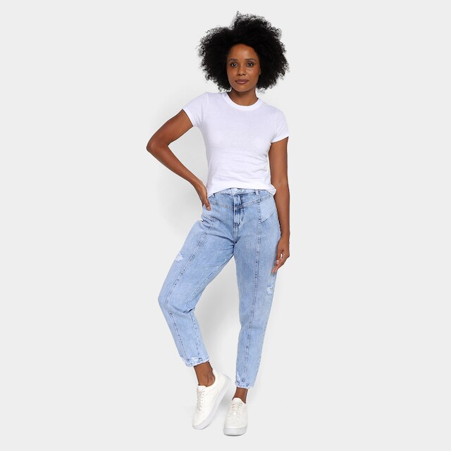 Kit Camiseta Hering Básica 3 Peças Feminina