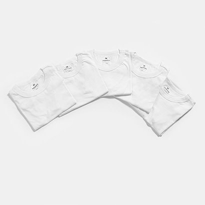 Kit Camiseta Hering Básica Feminina 5 Peças - Feminino