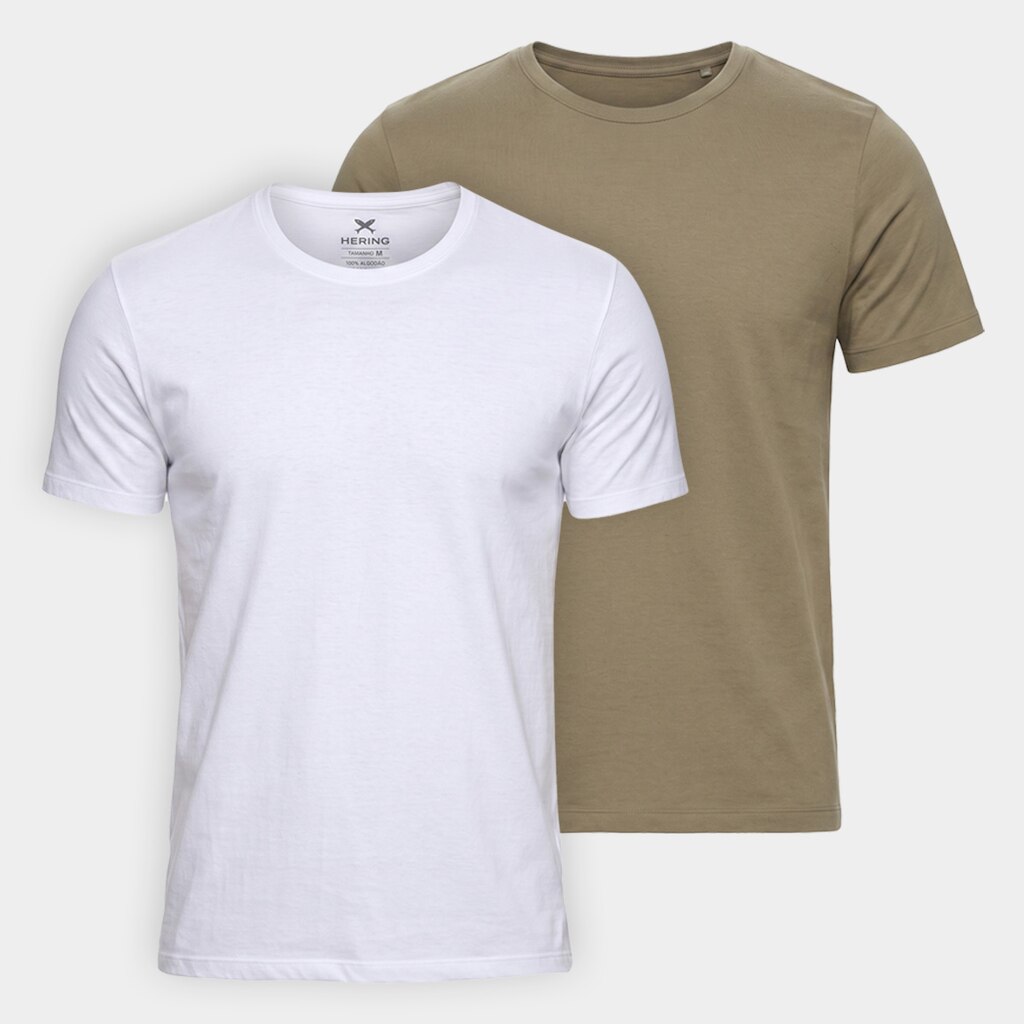 Kit Camiseta Hering Slim C/ 2 Masculina
