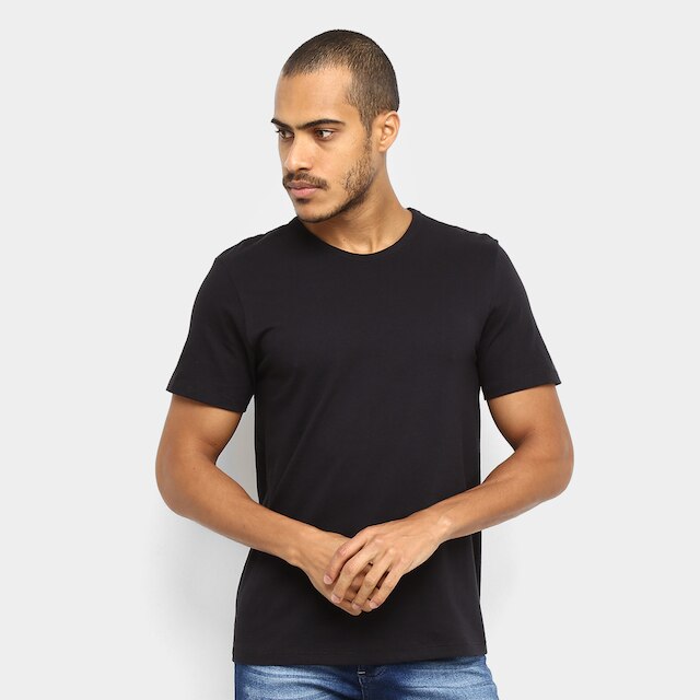 Kit Camiseta Hering Slim Masculina 3 Peças