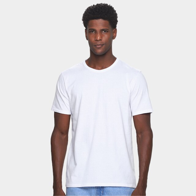 Kit Camiseta Hering Slim Masculina 5 Peças