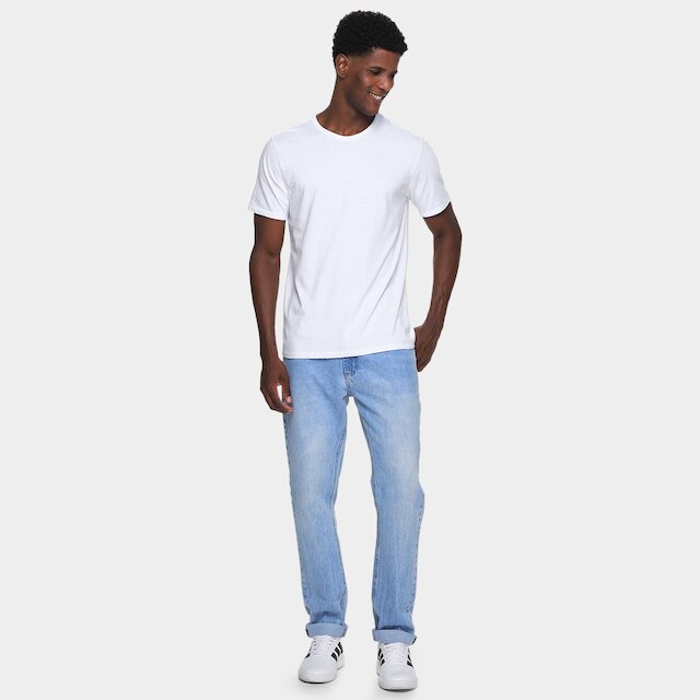 Kit Camiseta Hering Slim Masculina 5 Peças