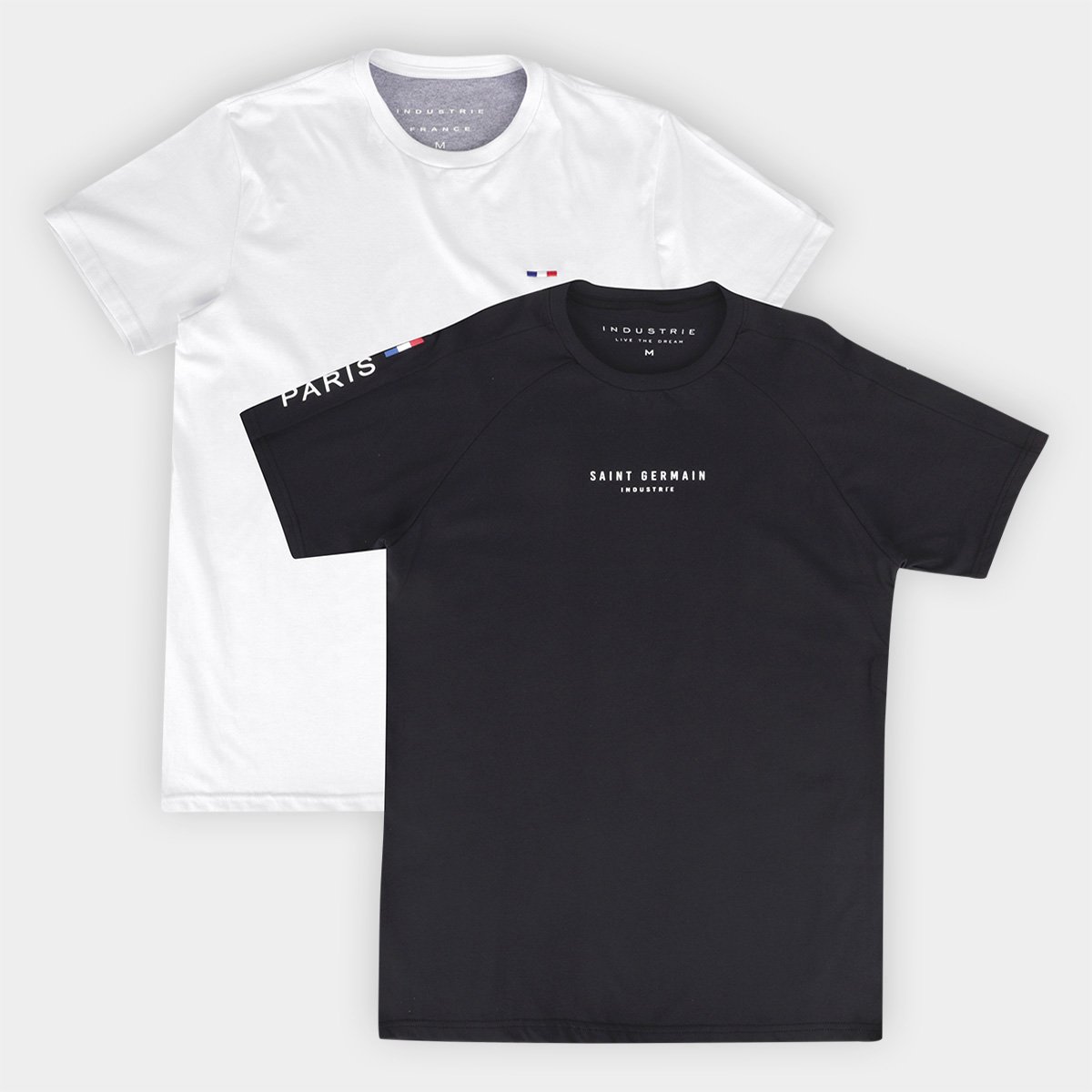 Kit Camiseta Industrie Casual Masculina - 2 Peças Menor preço em Kit Camiseta Industrie Casual Masculina - 2 Peças