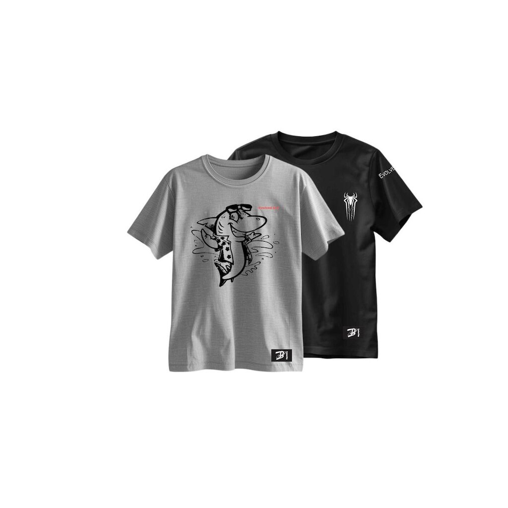 kit camiseta infantil evolved boy