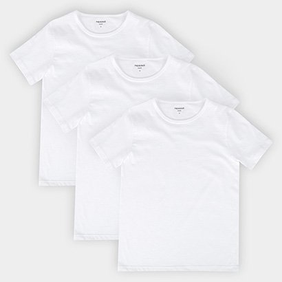 Kit Camiseta Infantil Hering 3 Peças - Unissex