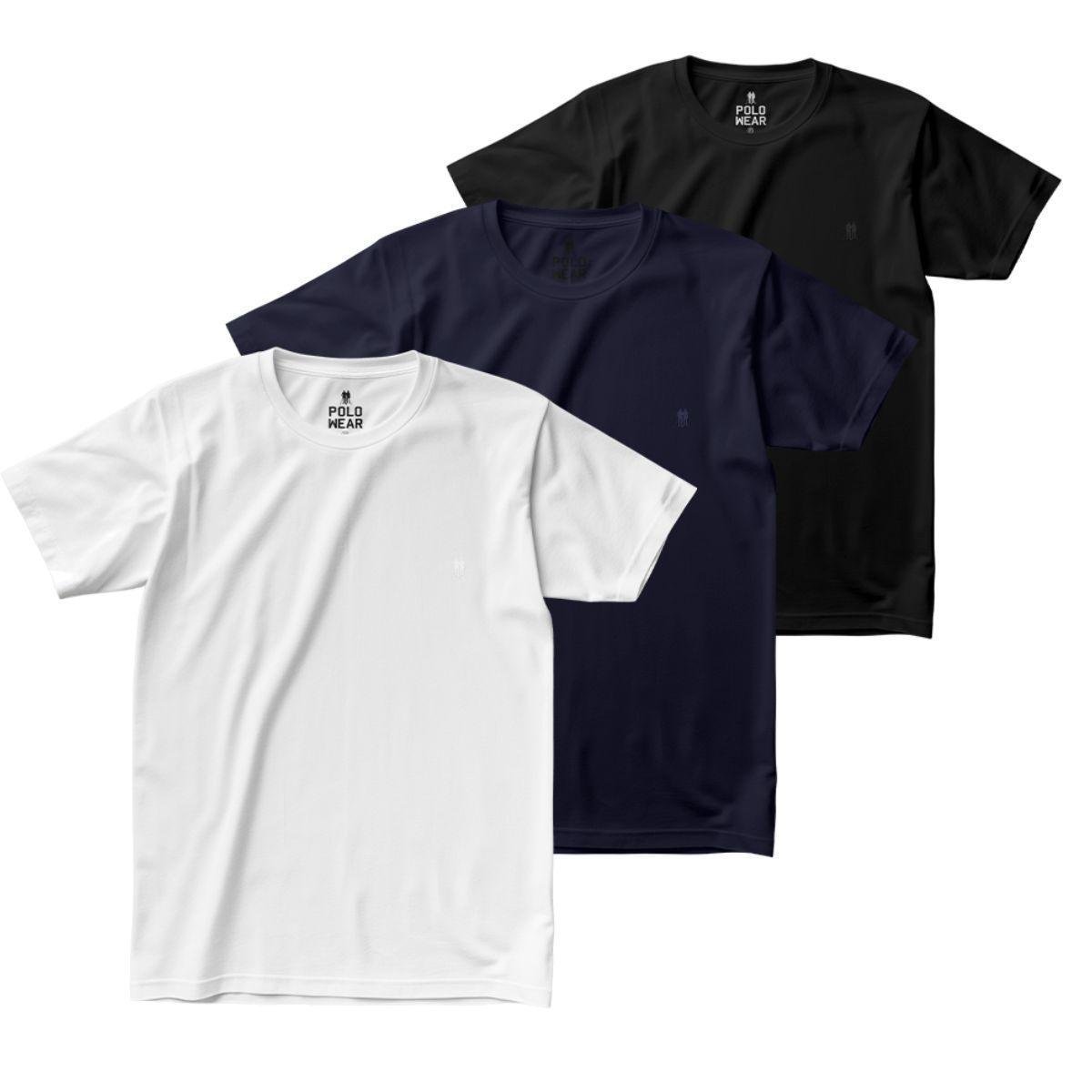 Kit Camiseta Polo Wear Masculina C/ 3 Peças - Sortido Menor preço em Kit Camiseta Polo Wear Masculina C/ 3 Peças - Sortido