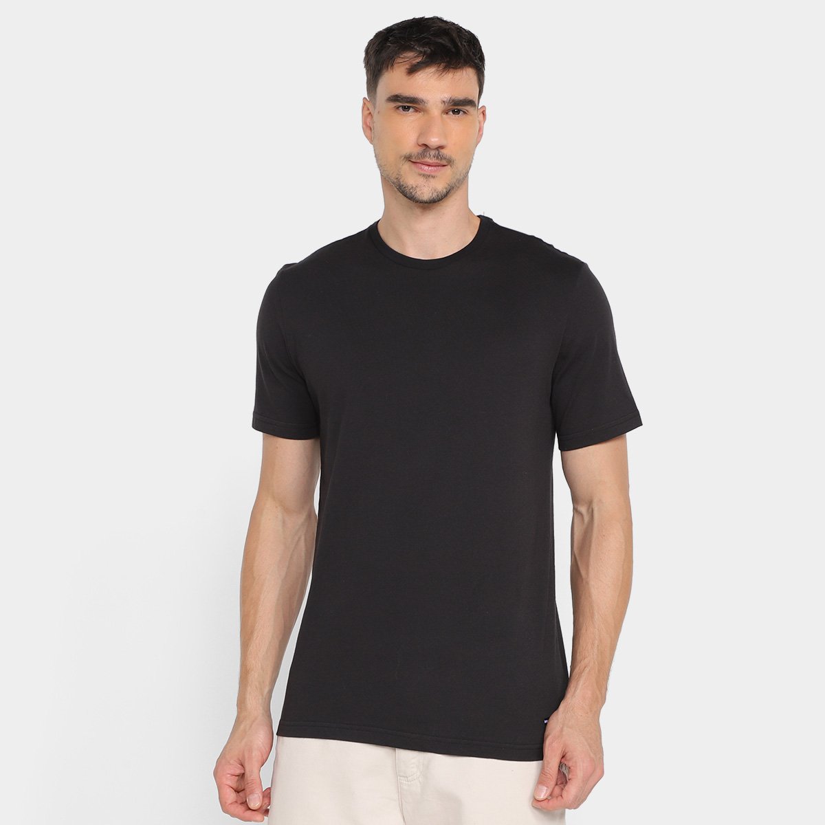 Kit Camiseta Tommy Hilfiger Lisa Masculina 3 Peças - Preto Menor preço em Kit Camiseta Tommy Hilfiger Lisa Masculina 3 Peças - Preto
