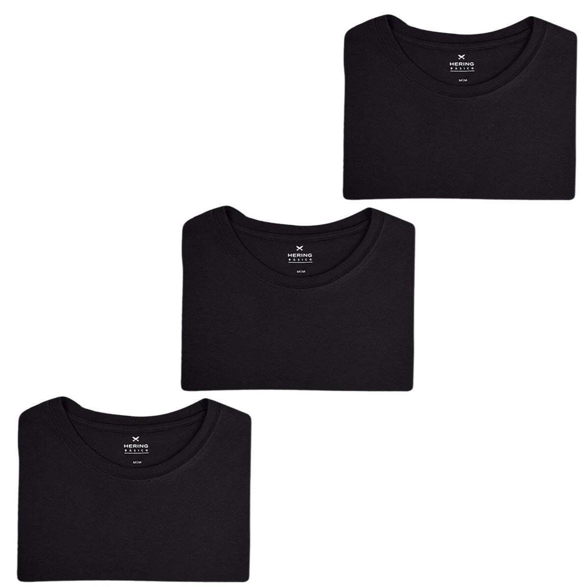 Kit Camisetas Hering Básicas Slim 3 Peças Menor preço em Kit Camisetas Hering Básicas Slim 3 Peças