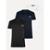Kit Camisetas Tommy Hilfiger | Masculina Stack Brand Love Preta/Branca/Azul Marinho - Preto