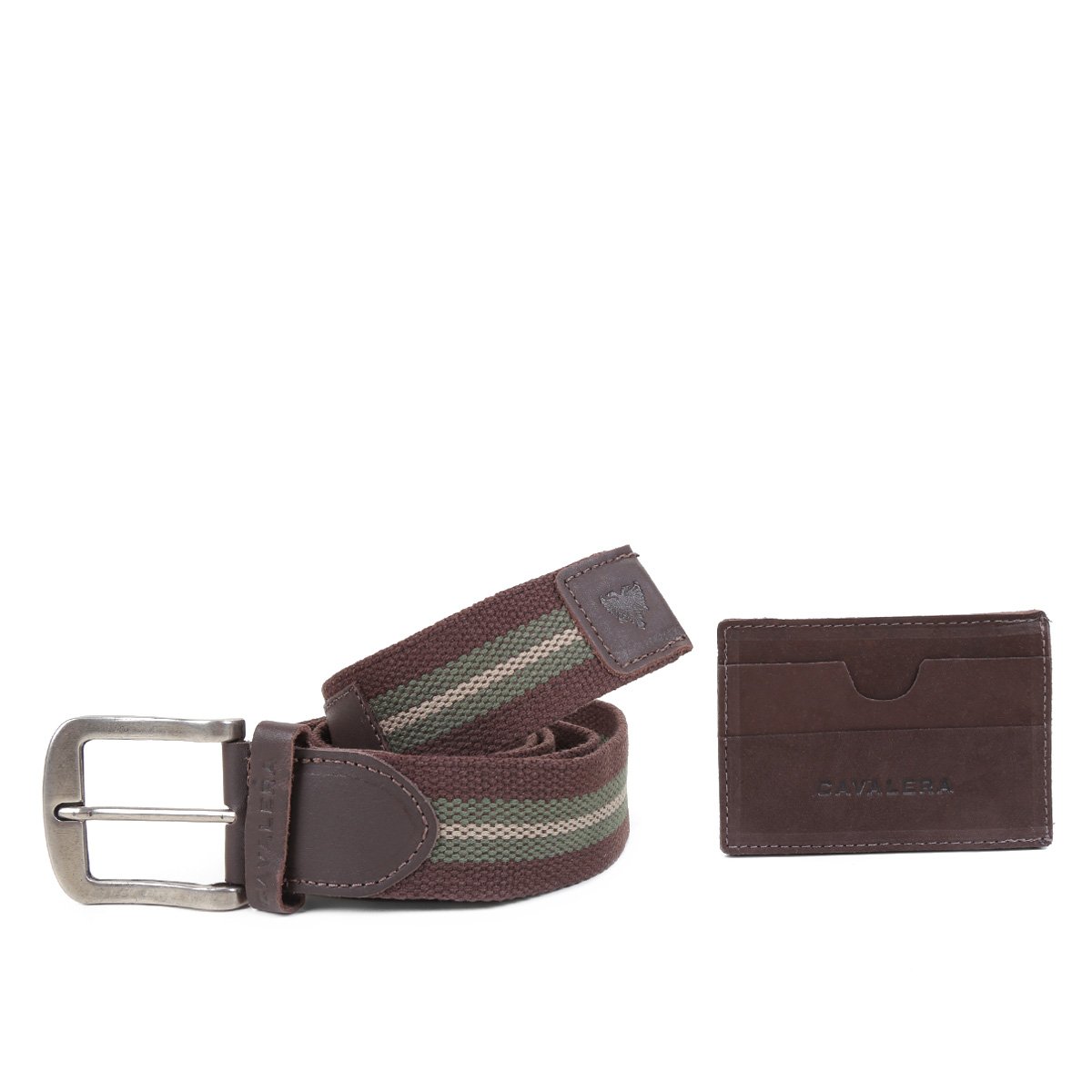 Kit Carteira Cavalera Latego Masculina + Cinto Masculino - Marrom Menor preço em Kit Carteira Cavalera Latego Masculina + Cinto Masculino - Marrom