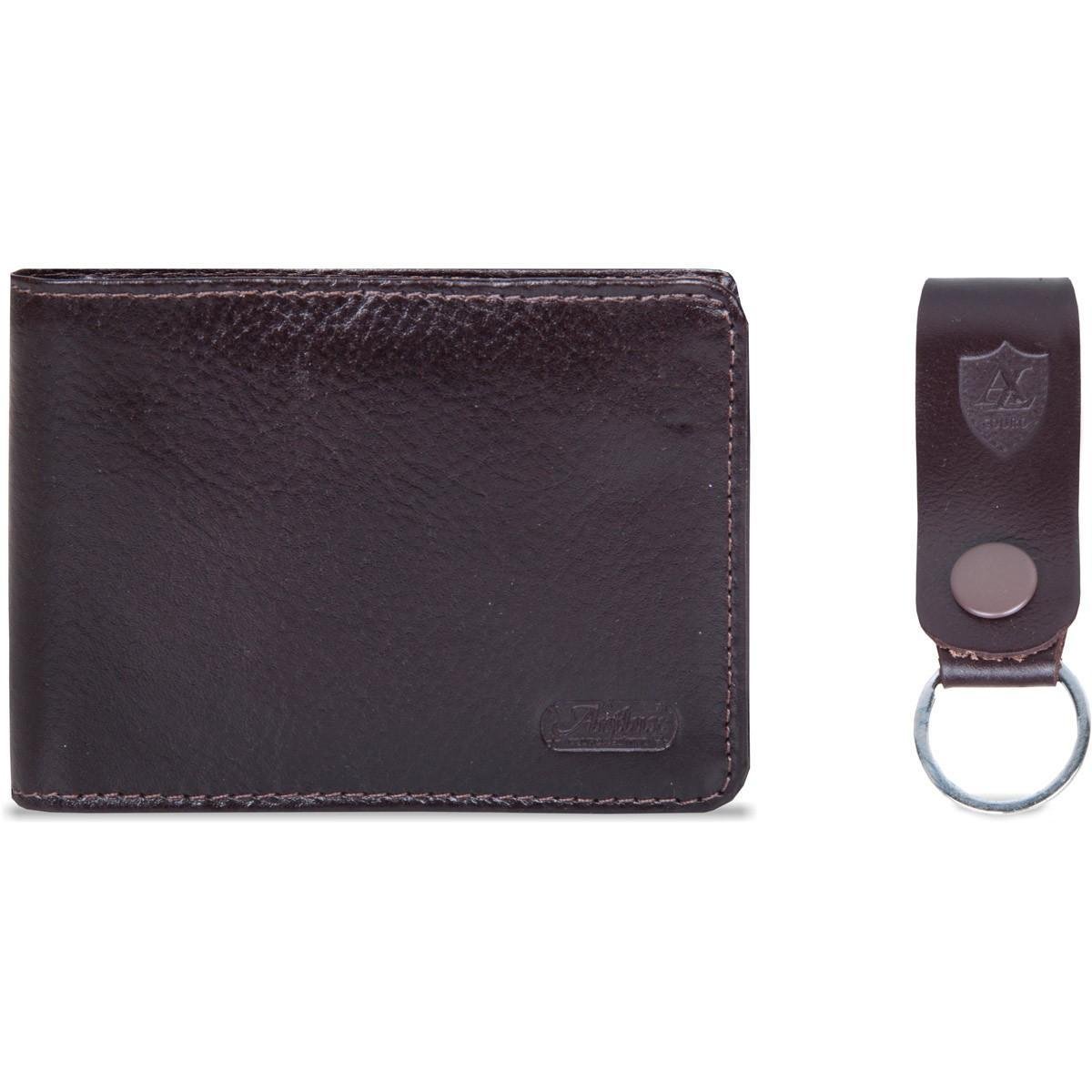 Kit Carteira mais Chaveiro Artlux - Marrom Menor preço em Kit Carteira mais Chaveiro Artlux - Marrom