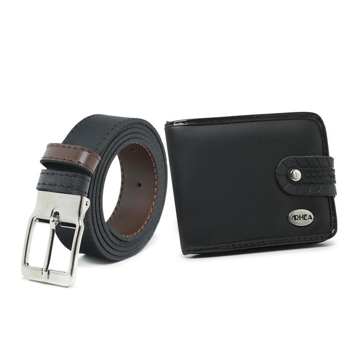 Kit Carteira Masculina Fechamento Botao e Cinto Dupla Face Fivela Ajustavel Menor preço em Kit Carteira Masculina Fechamento Botao e Cinto Dupla Face Fivela Ajustavel