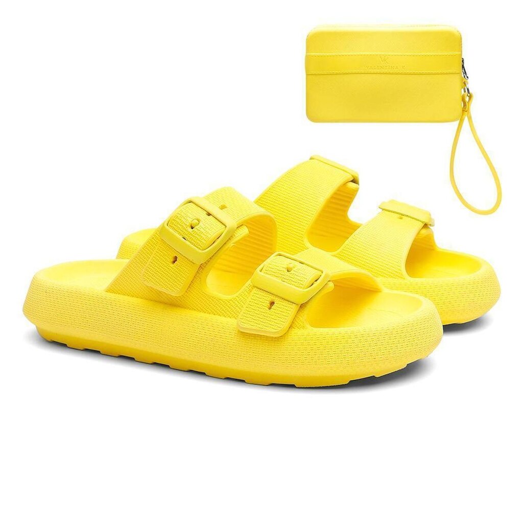 Kit Chinelo Slide Tira Dupla Fivela + Carteira Casual
