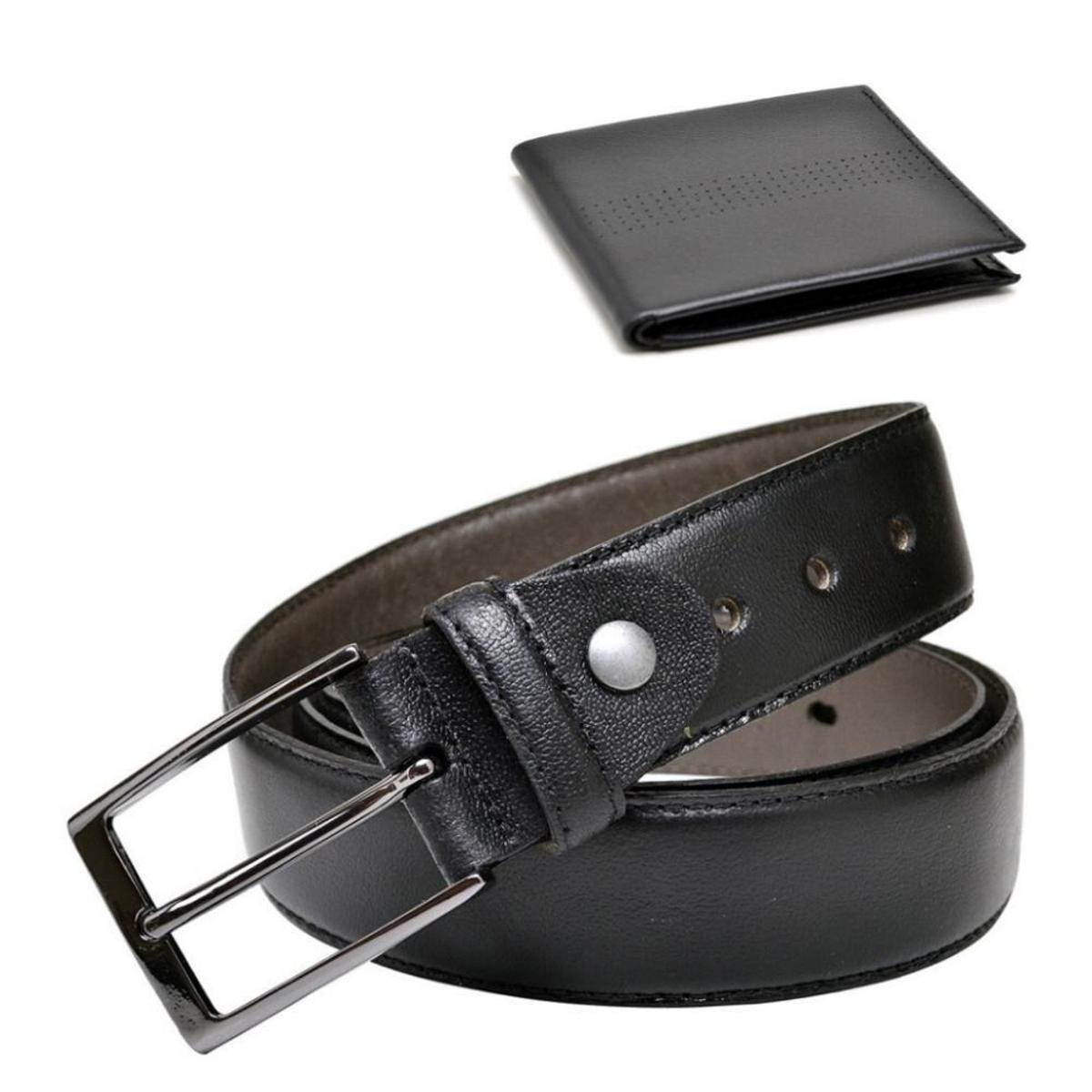 Menor preço em Kit Cinto Social Casual Couro + Carteira Carmelo Shoes Masculino