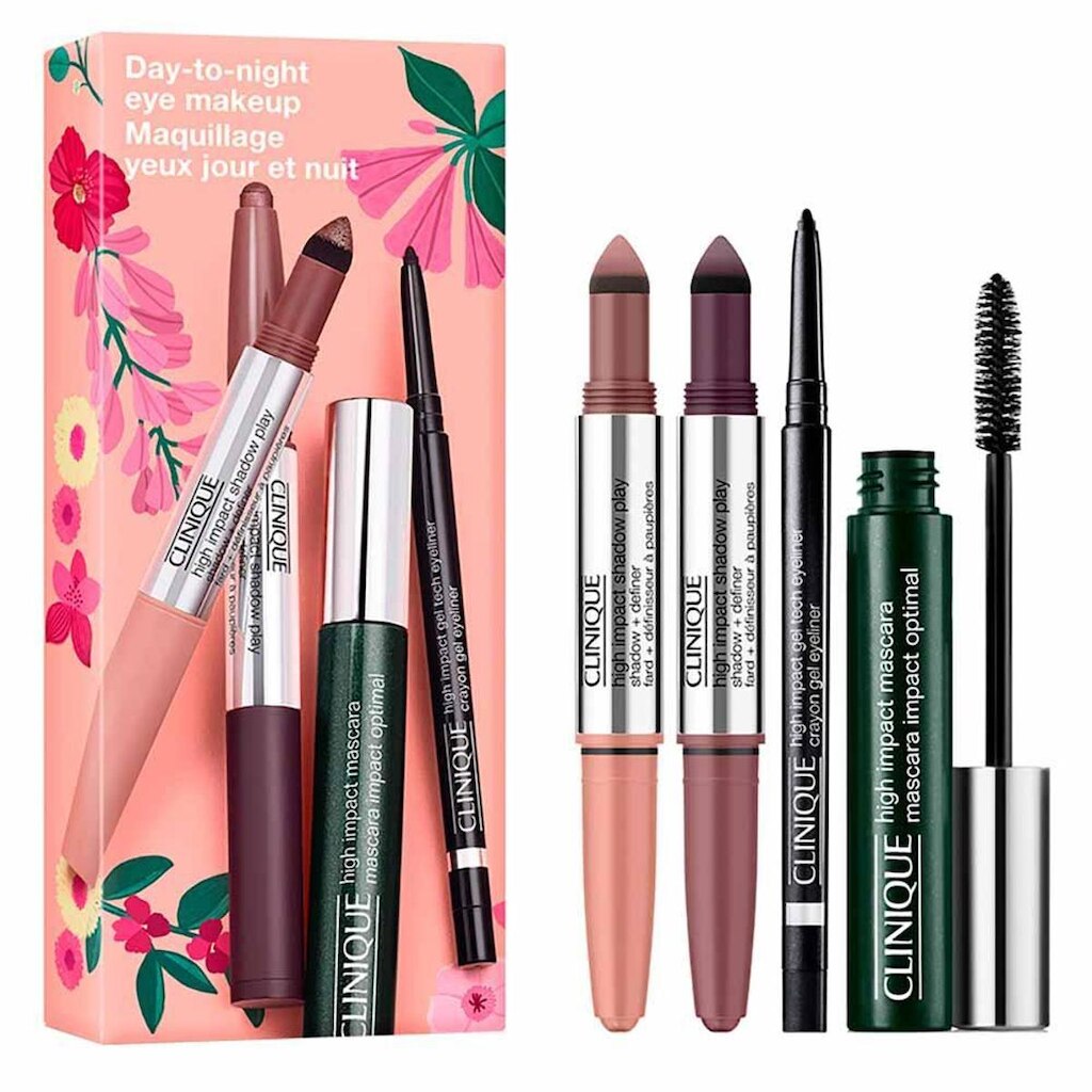 Kit Clinique Day-to-Night Makeup - Sombra + Delineador + Máscara de Cílios Kit
