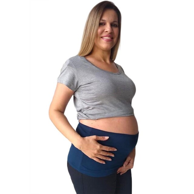 Kit com 1 faixa e 1 extensor de calça para gestante