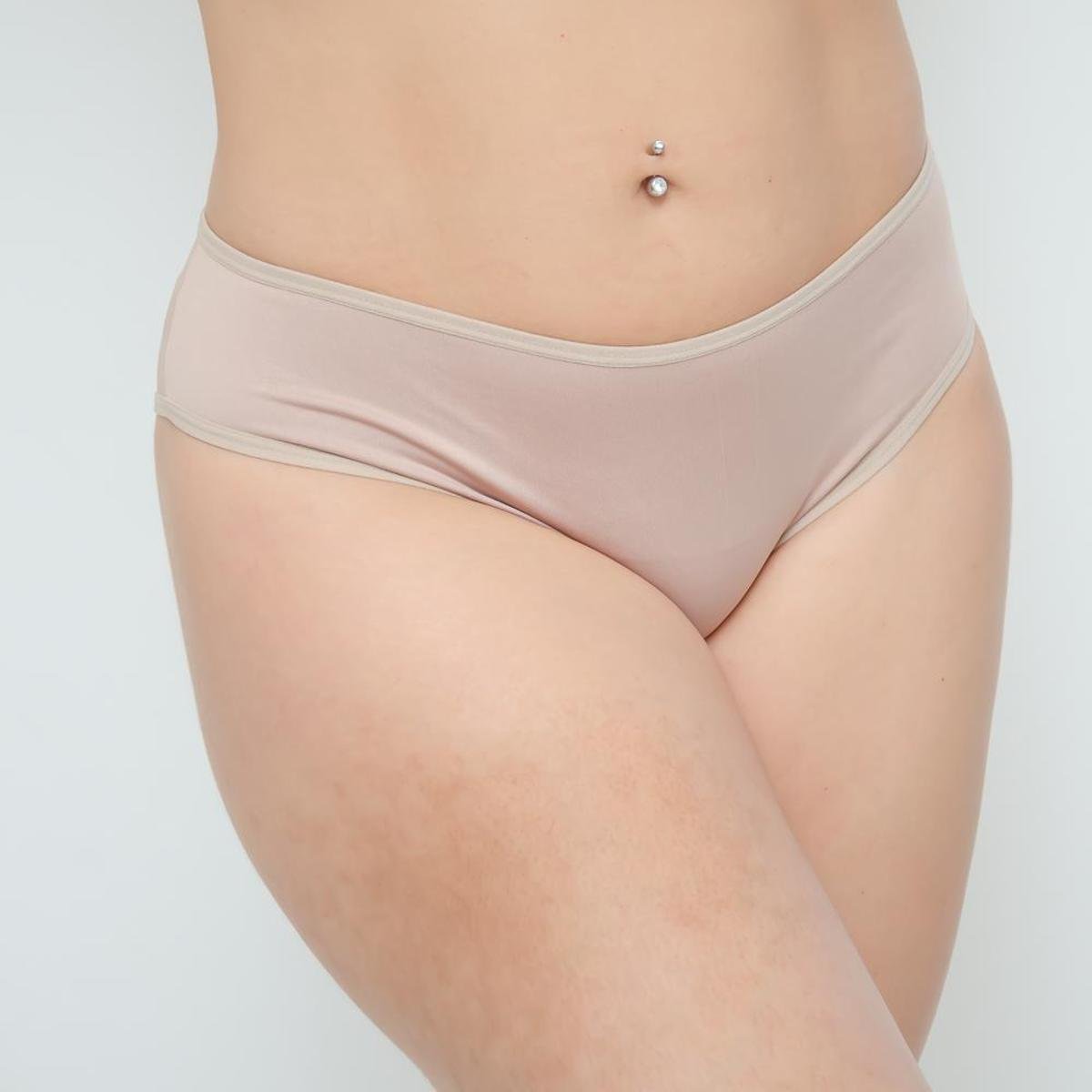 Kit com 10 Calcinhas La Maths Tangão Lisa Microfibra - Bege Menor preço em Kit com 10 Calcinhas La Maths Tangão Lisa Microfibra - Bege