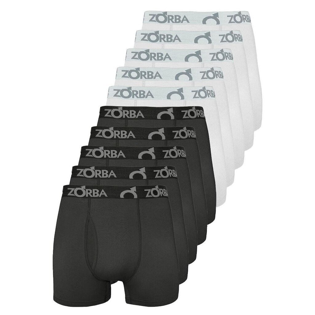 Kit com 10 Cuecas Boxer com Abertura Zorba 848