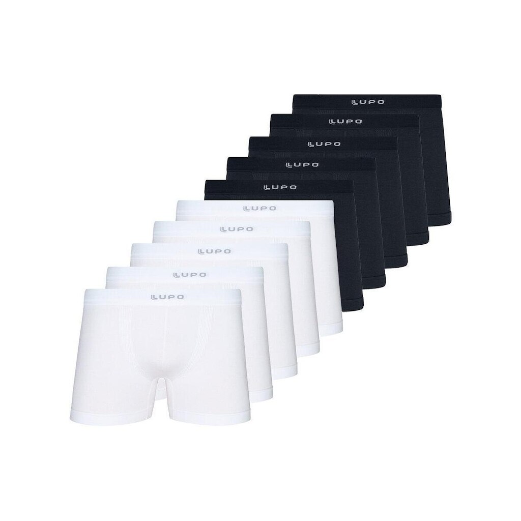 Kit com 10 Cuecas Boxer Lupo 661-001 Branco