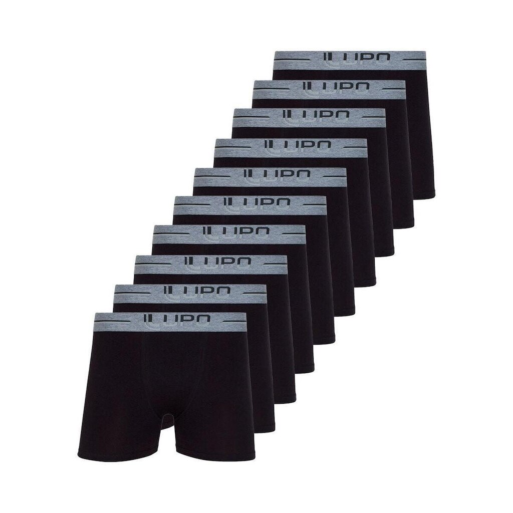 Kit com 10 Cuecas Boxer Lupo 784-016