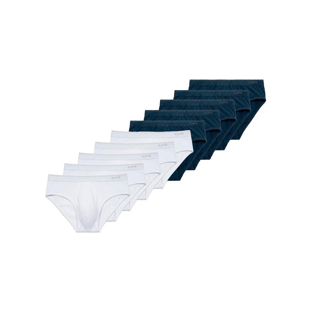 Kit com 10 Cuecas Slip Lupo 485-003