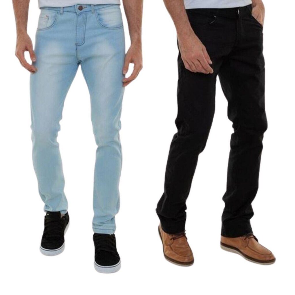 Kit Com 2 Calças Masculinas Jeans Premium Versatti Colômbia