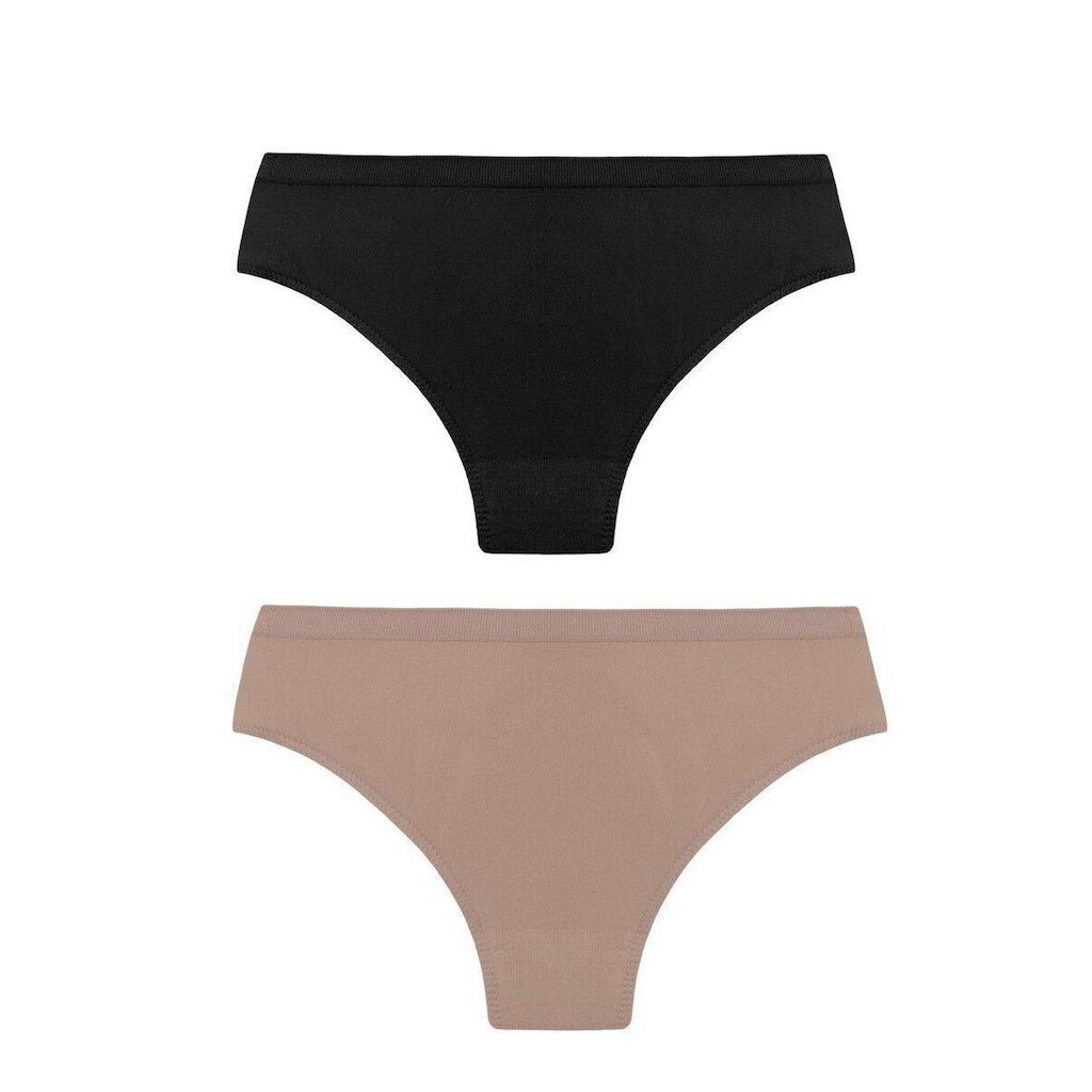 Kit Com 2 Calcinhas Trifil Cintura Alta Sem Costura Feminina